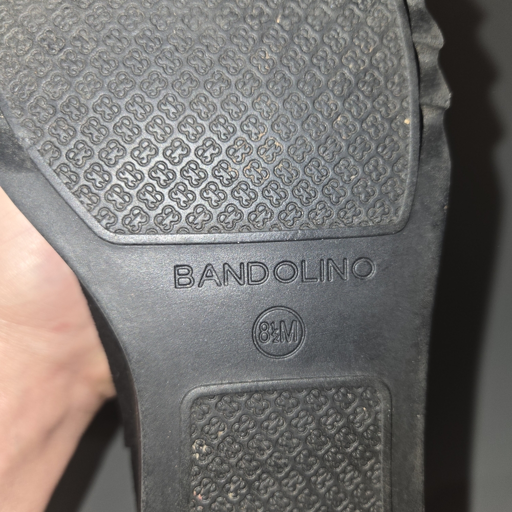 Bandolino Black Winter Boots with Shearling Trim (7c8) - Picture 8 of 8